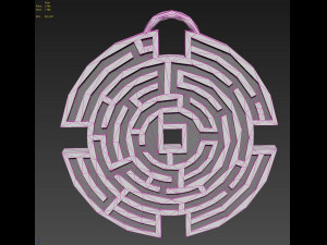 prisoners maze pendant movie prop replica 3Dプリントモデル