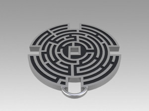 prisoners maze pendant movie prop replica 3Dプリントモデル