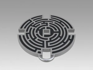 prisoners maze pendant movie prop replica 3D Print Model