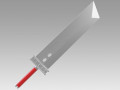 Final Fantasy VII FF7 Cloud Strife Sword 3D Model