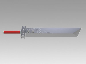 final fantasy vii ff7 cloud strife sword 3D 打印模型