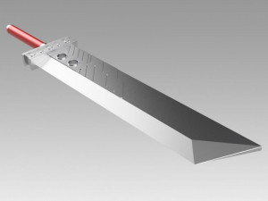 final fantasy vii ff7 cloud strife sword 3D 打印模型