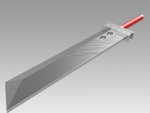 final fantasy vii ff7 cloud strife sword 3D 打印模型