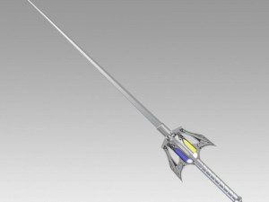 rwby weiss schnee rapier myrtenaster cosplay prop Model Cetak 3D