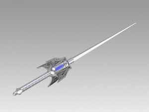 rwby weiss schnee rapier myrtenaster cosplay prop Model Cetak 3D