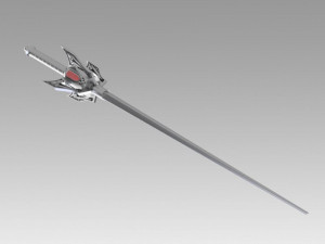 rwby weiss schnee rapier myrtenaster cosplay prop Model Cetak 3D