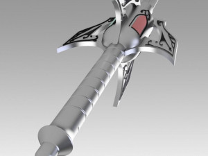 rwby weiss schnee rapier myrtenaster cosplay prop Model Cetak 3D