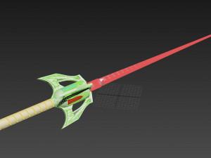 rwby weiss schnee rapier myrtenaster cosplay prop Model Cetak 3D
