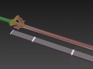 sao kirito elucidator replica sword Modelo de impresión 3D