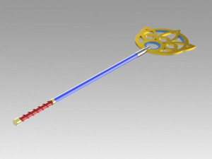 final fantasy x ff10 yuna staff cosplay prop 3D Print Model