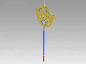 final fantasy x ff10 yuna staff cosplay prop 3D Print Model