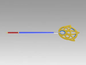 final fantasy x ff10 yuna staff cosplay prop 3D Print Model