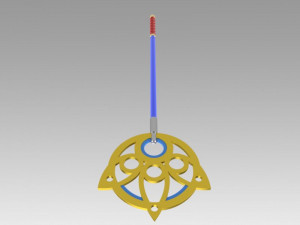 final fantasy x ff10 yuna staff cosplay prop 3D Print Model