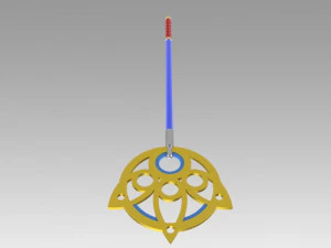 final fantasy x ff10 yuna staff cosplay prop 3D Print Model