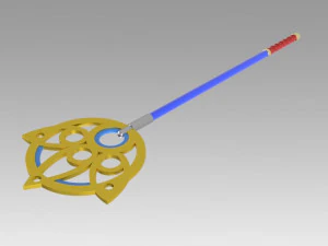 final fantasy x ff10 yuna staff cosplay prop 3D Print Model