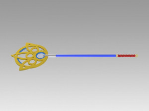 final fantasy x ff10 yuna staff cosplay prop 3D Print Model