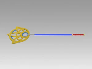 final fantasy x ff10 yuna staff cosplay prop 3D Print Model