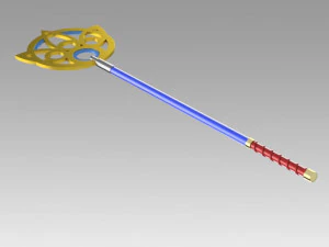 final fantasy x ff10 yuna staff cosplay prop 3D Print Model