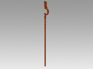 log horizon shiroe staves cosplay prop 3D Print Model
