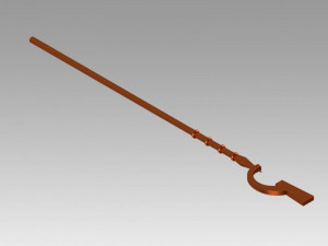log horizon shiroe staves cosplay prop 3D Print Model