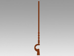 log horizon shiroe staves cosplay prop 3D Print Model