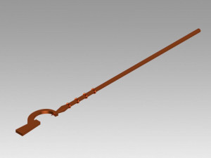 log horizon shiroe staves cosplay prop 3D Print Model
