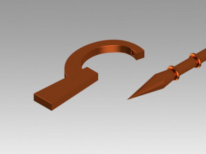log horizon shiroe staves cosplay prop 3D Print Model