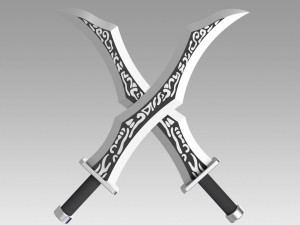 league of legends katarina sinister blade cosplay 3D Принт Модель