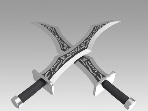 league of legends katarina sinister blade cosplay 3D-Druckmodell