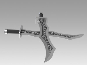 league of legends katarina sinister blade cosplay 3D-Druckmodell