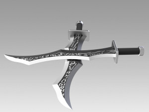 league of legends katarina sinister blade cosplay 3D-Druckmodell