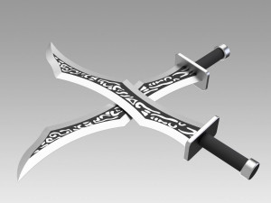 league of legends katarina sinister blade cosplay 3D-Druckmodell