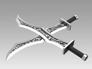 league of legends katarina sinister blade cosplay 3D Print Model