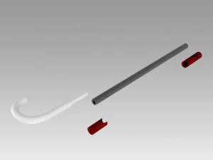 rwby roman torchwick crutch cosplay prop 3D Print Model