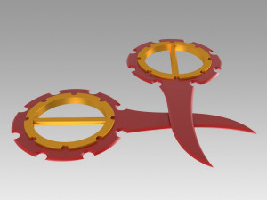 final fantasy x rikku dagger cosplay prop Modelo de impresión 3D