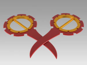 final fantasy x rikku dagger cosplay prop 3D Print Model