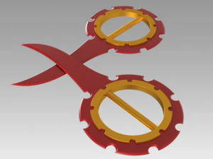 final fantasy x rikku dagger cosplay prop 3D Print Model
