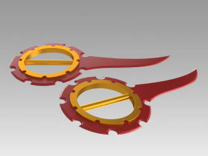 final fantasy x rikku dagger cosplay prop 3D Print Model