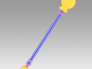 yu gi oh 33 yugioh dark magician girl staves cosplay prop 3D Print Model