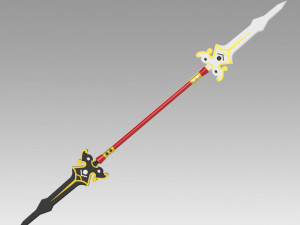 elsword ara haan spear cosplay prop 3D प्रिंट मॉडल