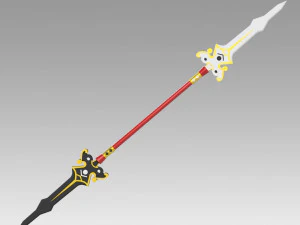 elsword ara haan spear cosplay prop 3D Print Model