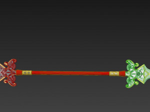 elsword ara haan spear cosplay prop Model do druku 3D