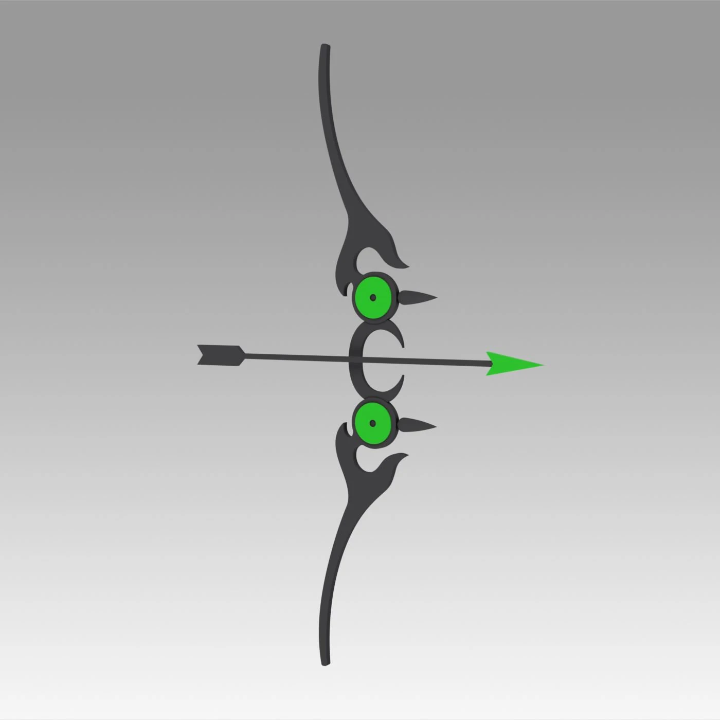 seraph of the end yoichi saotome bow and arrow 3D Print Model .c4d .max .obj .3ds .fbx .stl .blend 