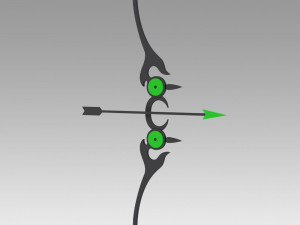 seraph of the end yoichi saotome bow and arrow 3D Print Model