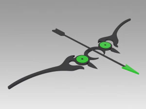 seraph of the end yoichi saotome bow and arrow 3D Print Model