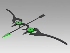 seraph of the end yoichi saotome bow and arrow 3D Print Model