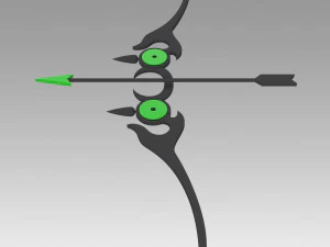 seraph of the end yoichi saotome bow and arrow 3D Print Model