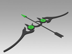 seraph of the end yoichi saotome bow and arrow Model do druku 3D