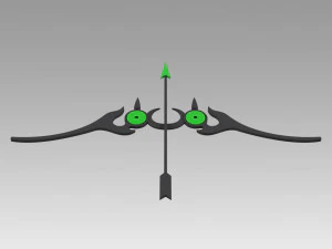 seraph of the end yoichi saotome bow and arrow 3D Print Model