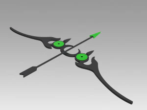 seraph of the end yoichi saotome bow and arrow 3D Print Model